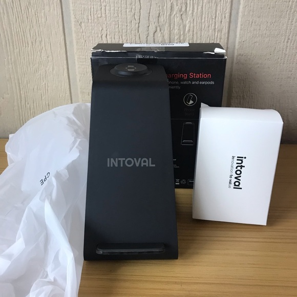 Intoval Wireless Charger, Wireless Charging Station for Phone/Watch/Buds - Picture 4 of 12
